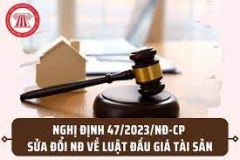 Sửa đổi, bổ sung một số quy định hướng dẫn thi hành Luật Đấu giá tài sản