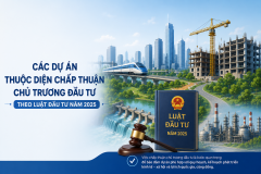 Các dự án thuộc diện chấp thuận chủ trương đầu tư theo Luật Đầu tư năm 2025