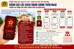 Triển khai tiện ích đánh giá chất lượng vụ hành chính công trên ứng dụng VNeID