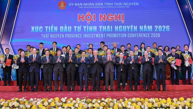 Tỉnh Thái Nguyên báo cáo kết quả Hội nghị xúc tiến đầu tư năm 2026
