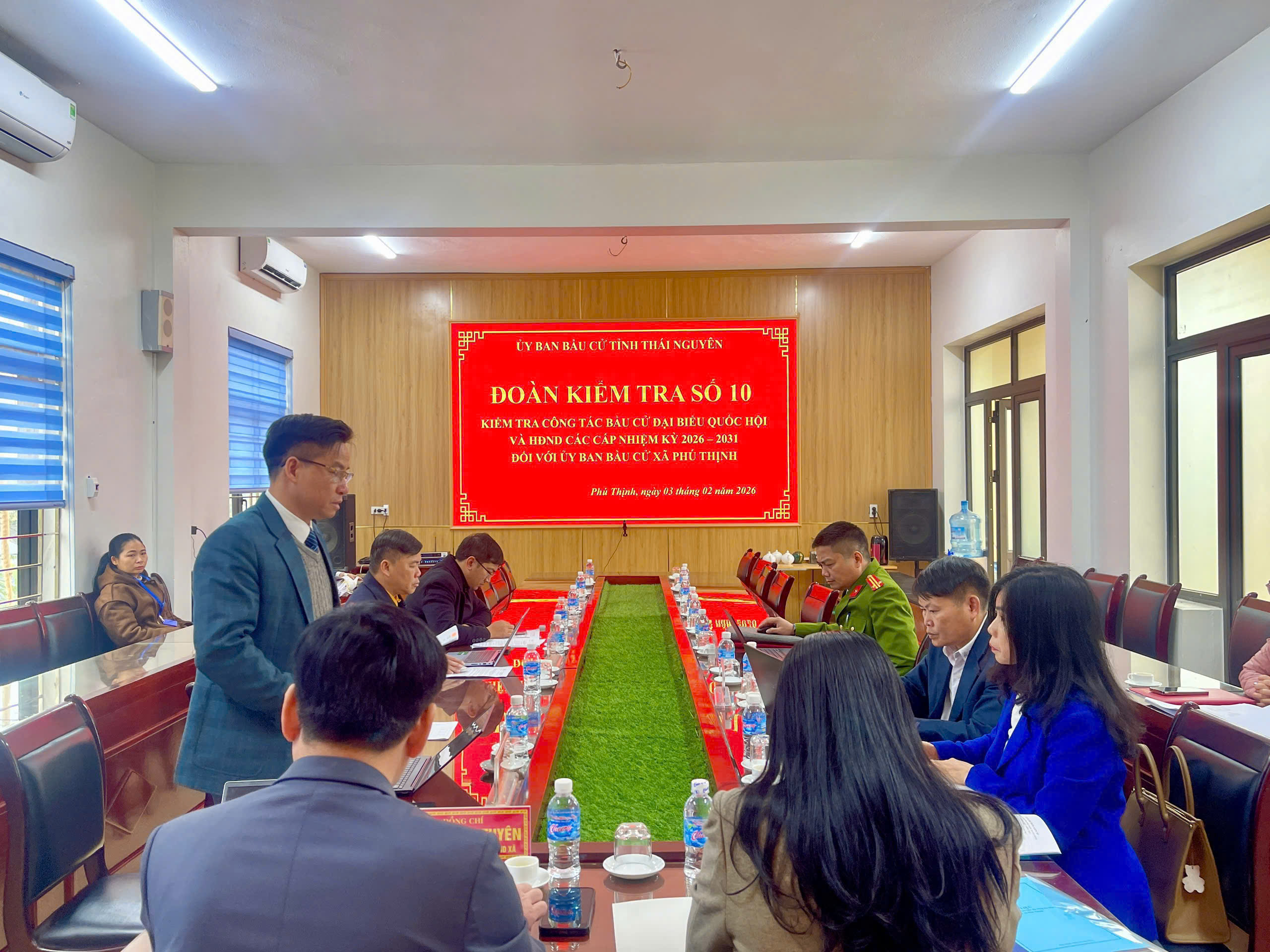Kiểm tra, giám sát công tác bầu cử tại xã Phú Thịnh