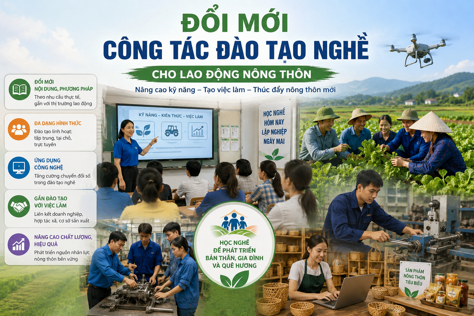 Đổi mới công tác đào tạo nghề cho lao động nông thôn