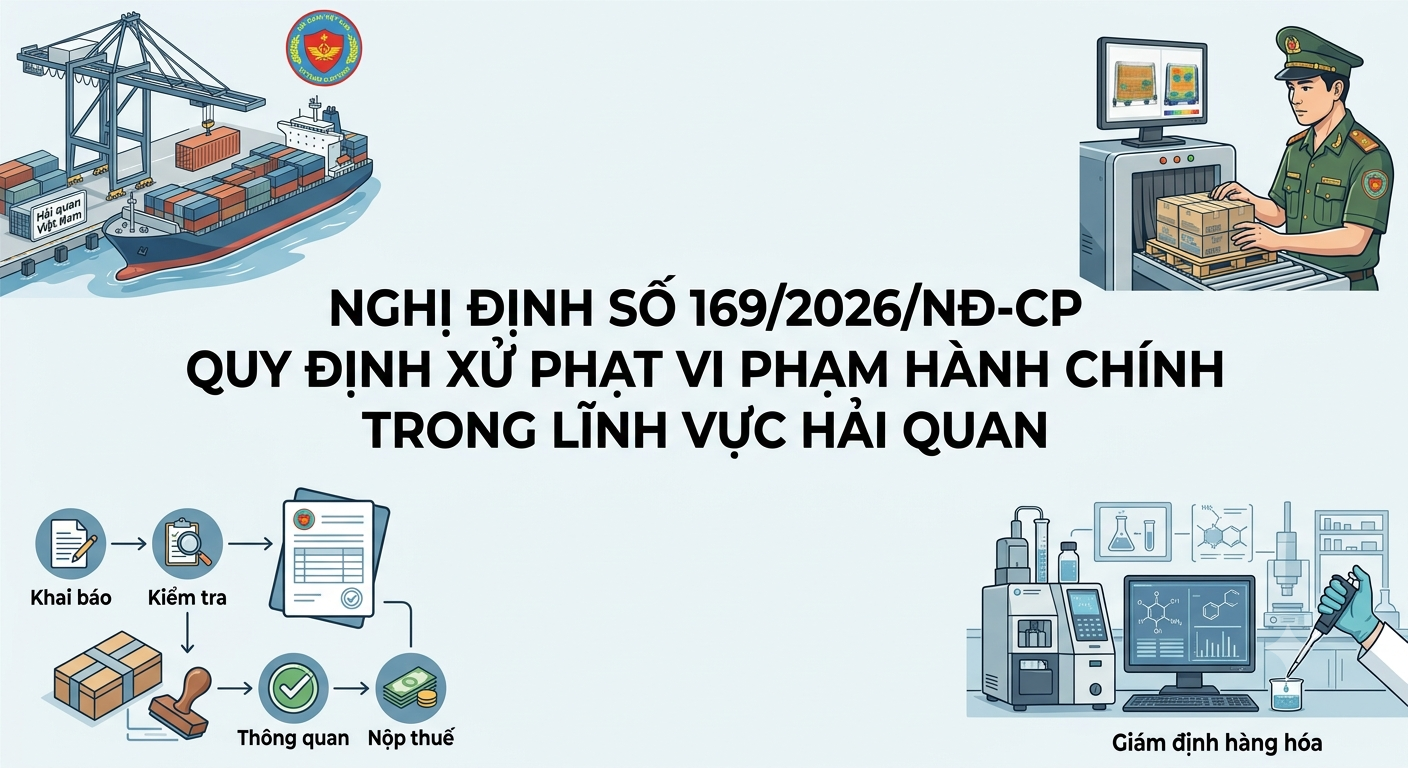 Từ ngày 01/7/2026, áp dụng quy định mới về xử phạt vi phạm hành chính trong lĩnh vực hải quan