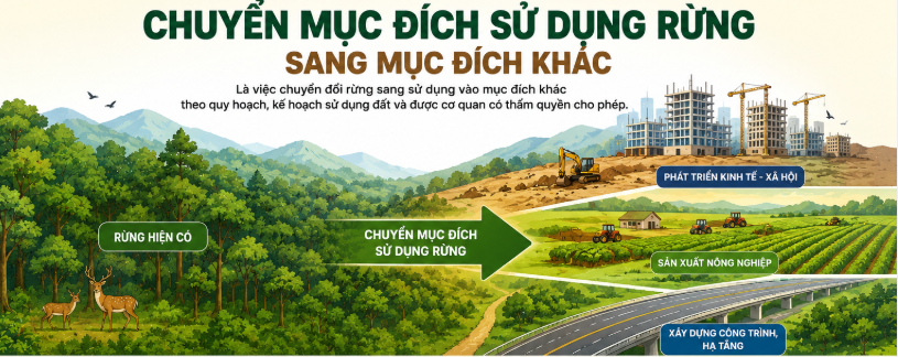 Quyết định chủ trương chuyển mục đích sử dụng rừng sang mục đích khác trên địa bàn tỉnh Thái Nguyên